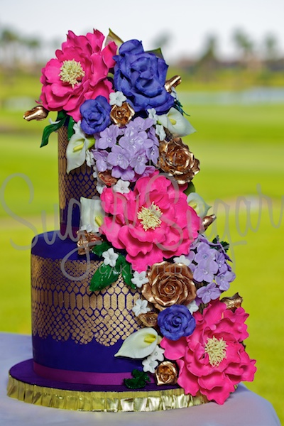 Purple and Gold Floral Spiral (Photo Credit: RGP)