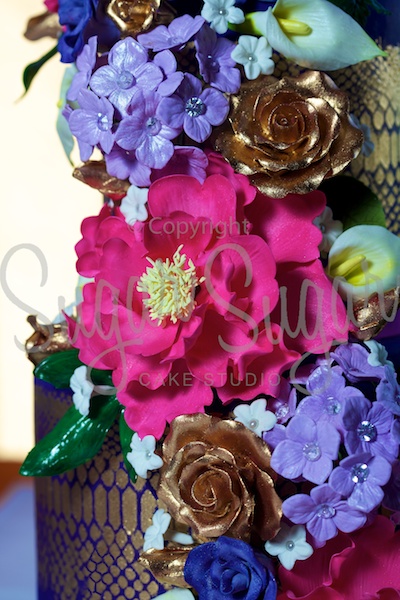 Purple and Gold Floral Spiral - detail (Photo Credit: RGP)