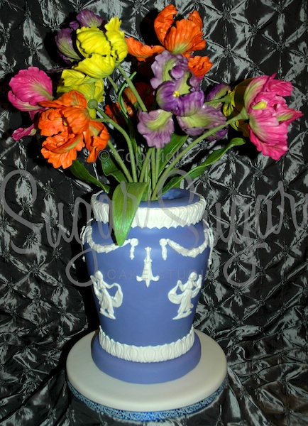 Parrot Tulips in Wedgwood Vase (Photo Credit: SSCS)